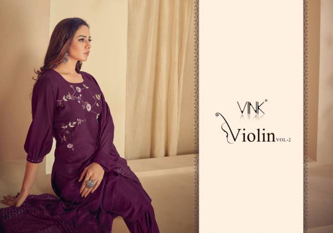 Violin 2 By Vink Readymade Sharara Suits Catalog